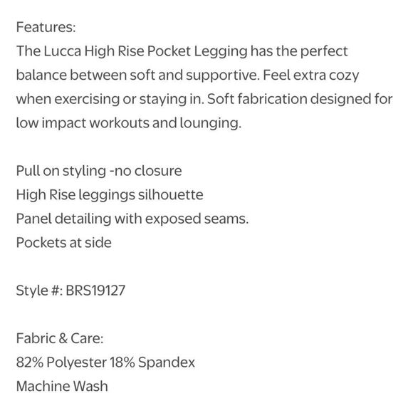 BANDIER Leggings Le Ore NWT Lucca High Rise Pocket Full Length Jade Size XS - Picture 10 of 11